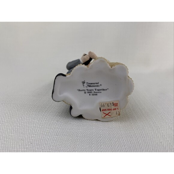 Treasured Memories FORTY YEARS TOGETHER E-3248 Figurine Enesco 1983 AFHX6 - Picture 6 of 7